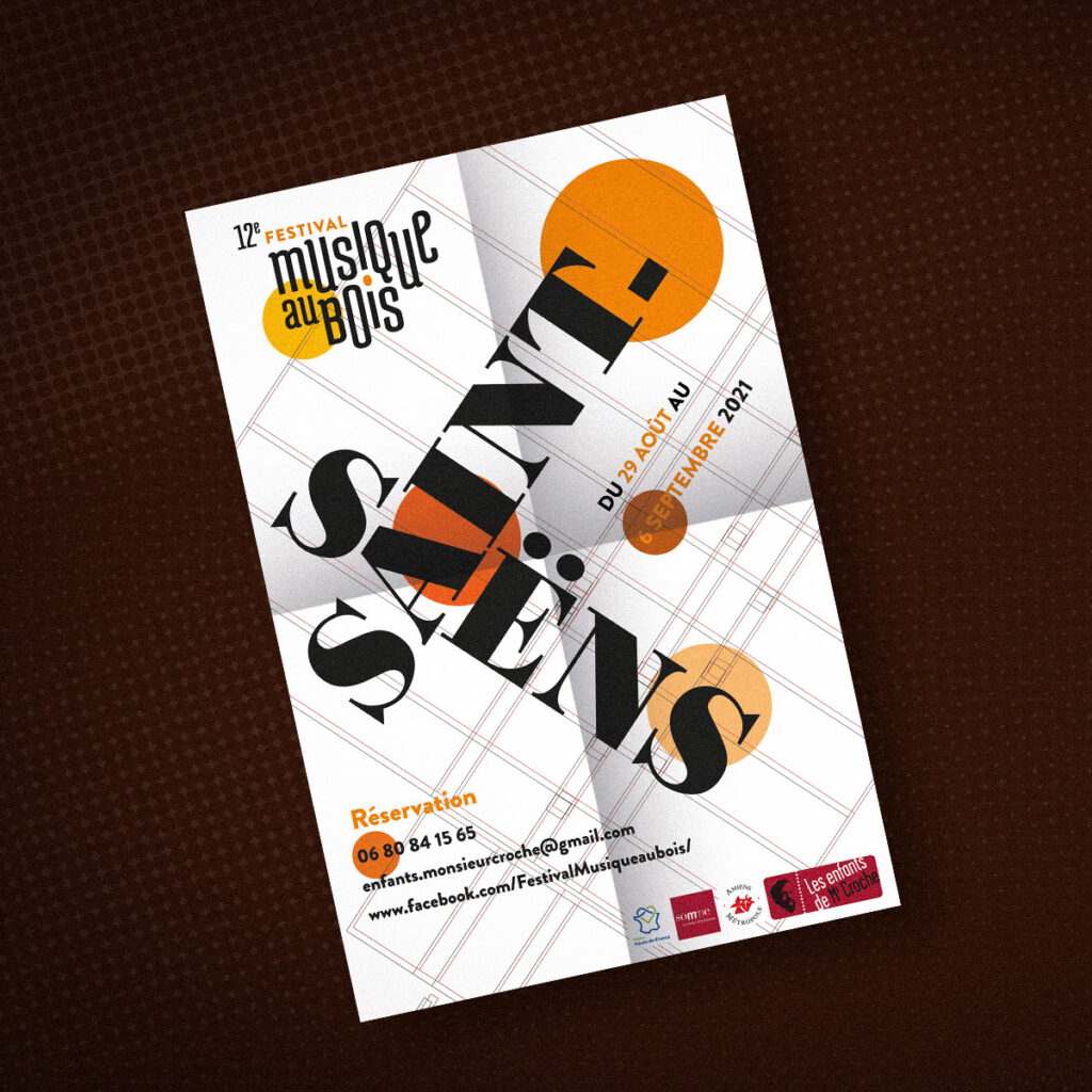 Miniature d'un projet d'affiches dédié à la 12e éditon du festival "Musique au Bois"